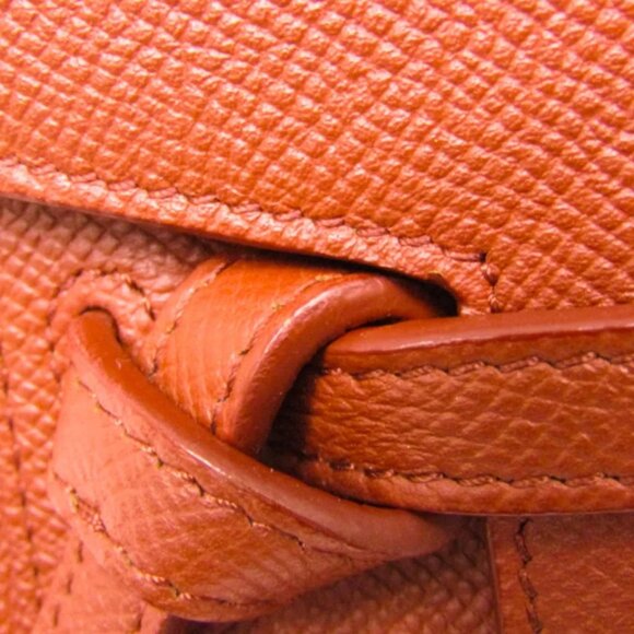 Celine Belt Bag Nano Women's Leather Handbag,Shoulder Bag Red Brown 950-021725 - Picture 6 of 16